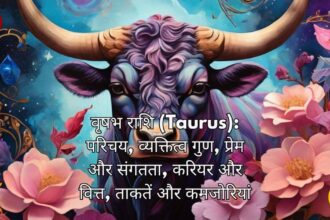 वृषभ राशि (Taurus): परिचय, व्यक्तित्व गुण, प्रेम और संगतता, करियर और वित्त, ताकतें और कमजोरियां