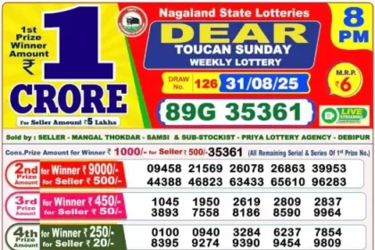 Lottery Result 8pm 2025 08 31