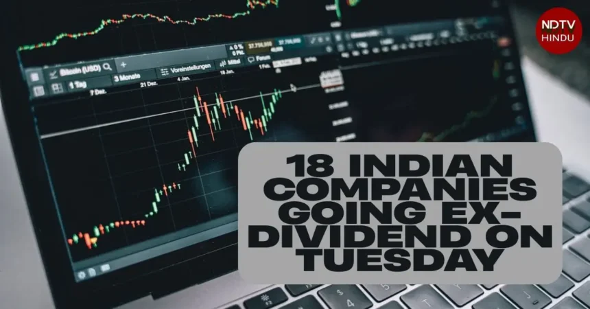 18 Indian Companies Going Ex-Dividend on Tuesday