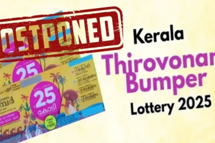 Thiruvonam Bumper Lottery Draw Postponed