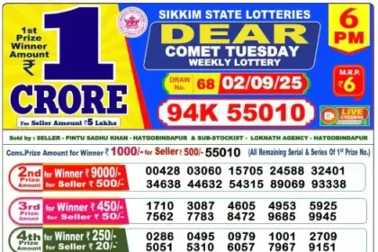 Lottery Result 6pm 2025 09 02