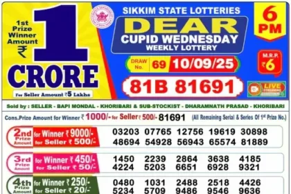Lottery Result 6pm 2025 09 10