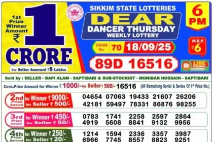 Lottery Result 6pm 2025 09 18