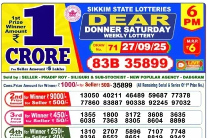Lottery Result 6pm 2025 09 27