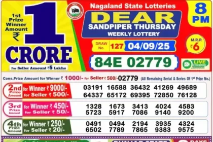 Lottery Result 8pm 2025 09 04