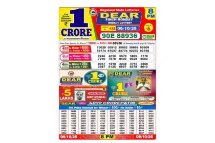 Lottery Sambad Today’s Result 8 PM 06-10-2025