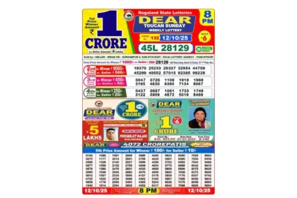 Lottery Sambad Today's Result October 12, 2025 : Nagaland State Lottery Result 8 PM