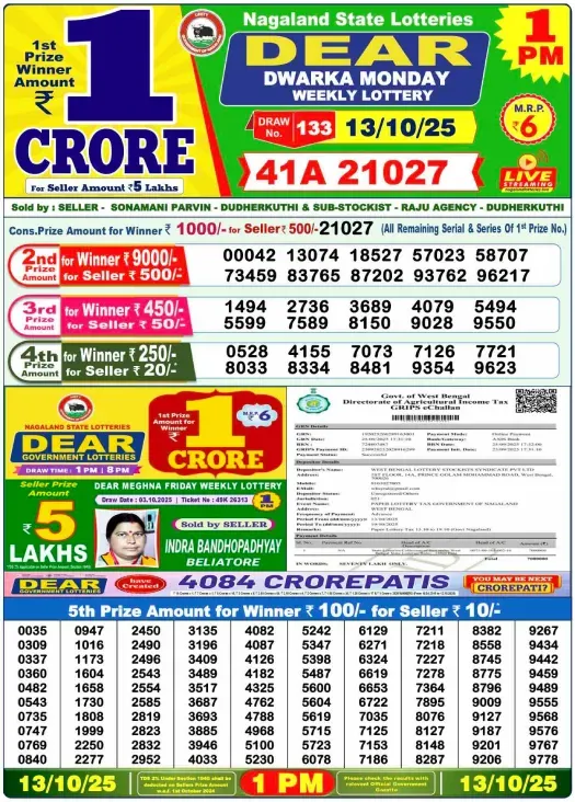 Lottery Sambad Result