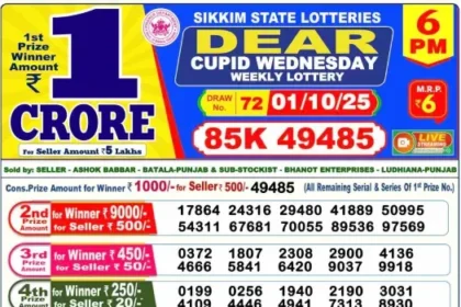 Lottery Result 6pm 2025 10 01