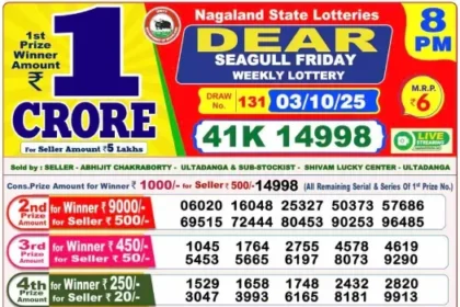 Lottery Result 8pm 2025 10 03