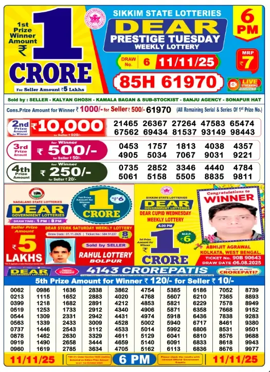 Lottery Sambad Result