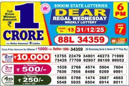 Lottery Result 6pm 2025 12 31 420x280