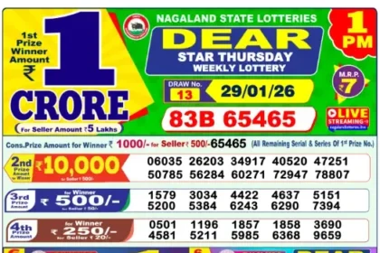 Lottery Result 1pm 2026 01 29 420x280