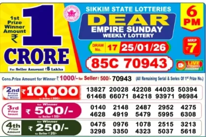 Lottery Result 6pm 2026 01 26 420x280