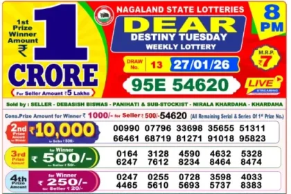 Lottery Result 8pm 2026 01 27 420x280