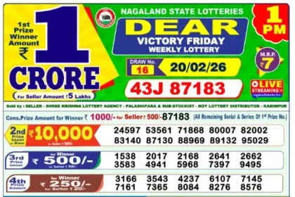 Lottery Result 1pm 2026 02 20 420x280