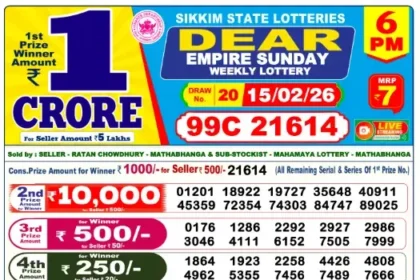 Lottery Result 6pm 2026 02 15 420x280