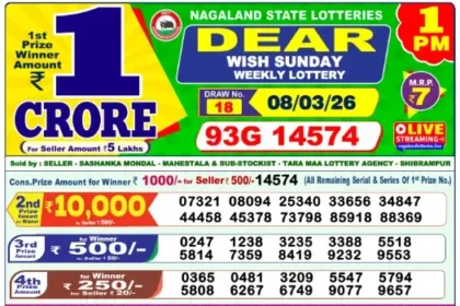 Lottery Result 1pm 2026 03 08 420x280