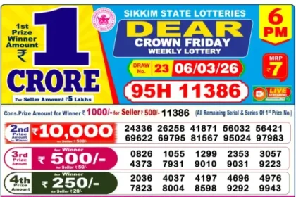 Lottery Result 6pm 2026 03 06 420x280
