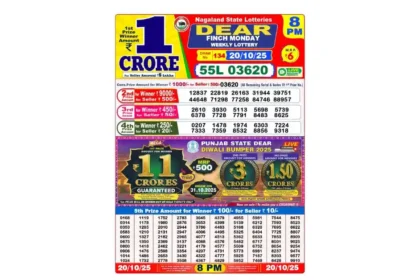 Lottery Sambad Today's Result October 19, 2025 : Nagaland State Lottery Result
