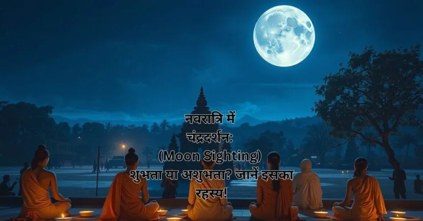नवरात्रि में चंद्रदर्शन: (Moon Sighting) शुभता या अशुभता? जानें इसका रहस्य!