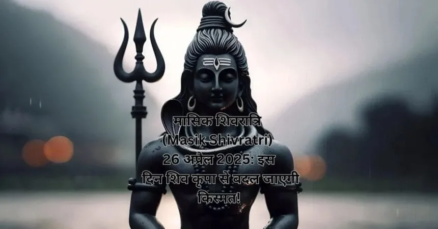 मासिक शिवरात्रि (Masik Shivratri) 26 अप्रैल 2025: इस दिन शिव कृपा से बदल जाएगी किस्मत!